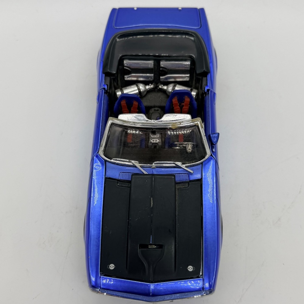 Vintage 1968 Maisto Chevrolet Camaro SS PRO RODZ Blue Convertible Die Cast Car - Picture 5 of 15